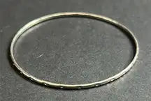 Women’s vintage dainty silver patterned bangle bracelet one‎ size