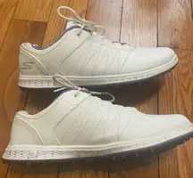 Women's Skechers Go Golf Pivot Purple‎ White Leather Golf Shoes Size 9 123009