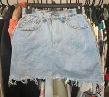 Levi’s Women’s Vintage Distressed Denim Mini Skirt