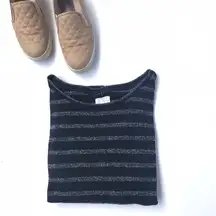 Lou + Grey semi sheer striped sweater