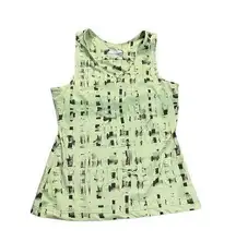 Columbia Omni-wick green black pattern sports tank size M