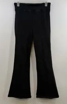 FRAME Jetset Crop Mini Boot jeans pull on flare sheen noir black women's 2