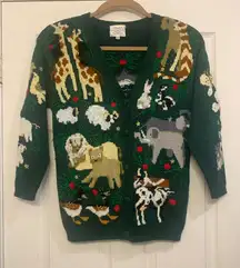 Vintage Susan Bristol “Noah’s Ark” Theme Medium Knit Sweater.       2750
