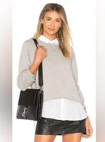 Rails grey Edson layered sweater