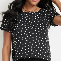 Maurice's  Polka dot drop shoulder tee