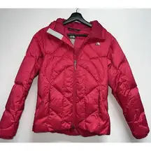 Nike ACG 3 Outer Layer Womens Pink Puffer Winter Coat SZ S Barbiecore Down Hood