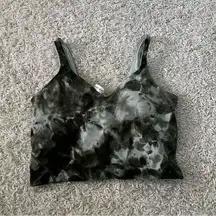 lululemon align tank diamond dye light sage army green dark olive size 10