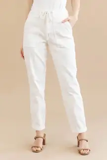 Judy Blue White Cargo Jogger Style Jeans size 30