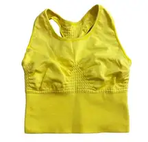 Sweaty Betty Size S Stamina Long Line Sports Bra Bright Yellow