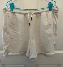 Free People Movement Terry Cloth Shorts White Cream Medium