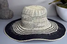 Free People hat woven boho beach dipped crown wide brim summer beach
