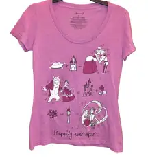 Disney Store Happily Ever‎ After Princess T-Shirt Purple Medium