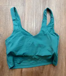 OFFLINE by Aerie Teal Ribbed Sports Bra Crop Tank Top Women's S P