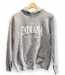 Indiana University Gray Gildan Heavy Blend Hoodie Sweatshirt Size Small S