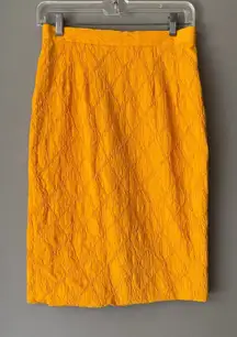 Women's Diane Dickinson‎ Yellow Vintage Skirt Size 10