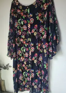 Democracy Multicolor Floral Dress Size 1X