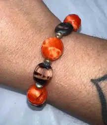 Vintage‎ Lamp-work Glass Bead Bracelet