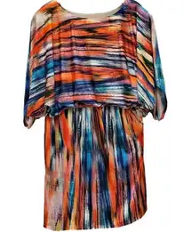 Robbie Bee Batwing Elastic Band Brush Dress