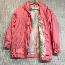Vintage London Fog Pink All Weather 80s Zip-up Jacket Barbiecore Glam