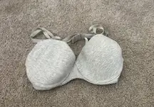 Nautica Bra Grey 36C Soft Padding Underwire