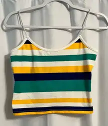 SR striped crop top