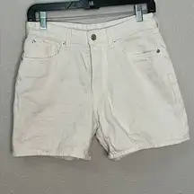 Zara White Denim Bermuda Shorts Size 6