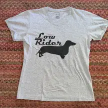 LOW RIDER DACHSHUND WIENER DOG GRAPHIC TEE
