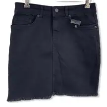 Nasty‎ Gal Black Denim Skirt New Size 10