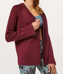 Lululemon Reverse Me Wrap sweater