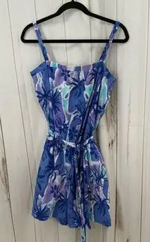 Vintage Ceeb Women’s 16 Patterned Floral 1960s Swim Romper