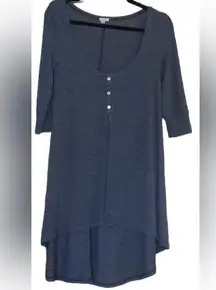 COPY - Anthropologie Ecote' gray tunic dress w mother of pearl buttons