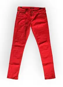 Citizens of Humanity Slim Size 27 Lipstick Red