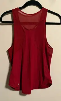 Lululemon Sculpt Tank II Dark Sport Red- Size Small