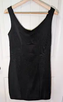 Vintage Paris De Boulevard Diamond Center Mesh Mini Dress W10 Black