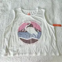 NWT Colsie Flamingo Beach Club Palm Springs California Muscle TShirt Size XL