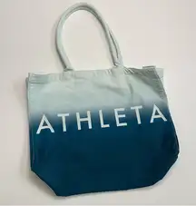 Athleta Tote Bag Lightweight Beach Travel Gym Ombré Blue