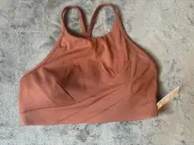 Lululemon Flow Y Nulu Longline Bra - Tiger - Size 10