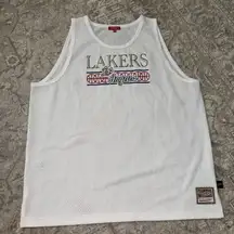 Mitchell‎ & Ness Women's Dune Royal Mesh Tank Los Angeles Lakers