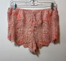 Brand New Victoria's Secret Dream Angels Lace Orange Pink Sleep Shorts Medium