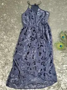 Lucky Brand Floral Velvet Midi Dress