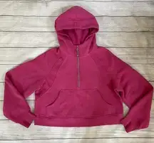 Lululemon Scuba Oversized Half-Zip Hoodie Pullover Pink Lychee M/L