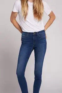 CURRENT ELLIOT | THE STILETTO SKINNY JEAN in cavalier blue size 28‎