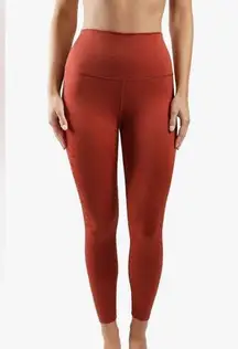 90 Degree by Reflex burnt amber wonderflex high rise ankle length leggings.SizeS
