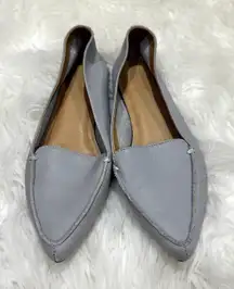 J. Crew Edie Pointed Toe Leather Loafers Sz 8