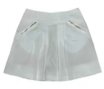 NWT FAIRWAY FOX WOMEN'S GOLF/TENNIS SKORT Amy Size 4‎ Coolmax Gold Zip Pleated