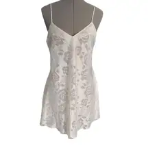 Victoria's Secret VTG 80s/90s Gold Label Slip Dress Lingerie Lace Bow Coquette