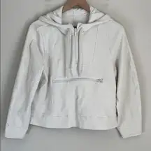 Lululemon Women's Textured Half-Zip Hoodie Bone White Size 4