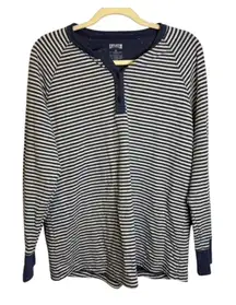 Duluth Trading Shirt‎ Women's Size XL Casual Stripes Blue White