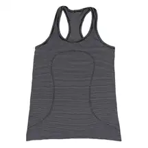 Lululemon Athletica black and white stripe swiftly tech tank top women’s size 8