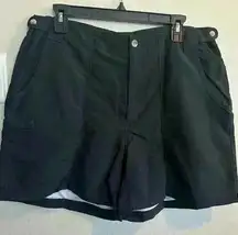 Columbia Shorts Womens Large Black PFG Performance Fishing Gear